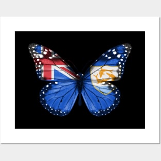 Anguillan Flag  Butterfly - Gift for Anguillan From Anguilla Posters and Art